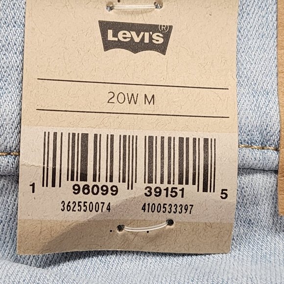 Levis 711 Skinny Jeans 20W M - Womens - Hypersoft - Mid Rise Frayed Bottoms NWT - Picture 5 of 8